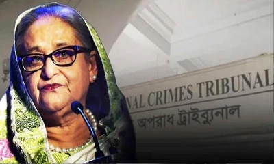 হাসিনাসহ ৩ আসামির বিরুদ্ধে ৩য় দিনের যুক্তিতর্ক উপস্থাপন আজ