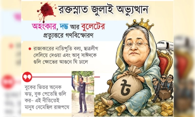 হাসিনার পতন তিন পয়েন্টে