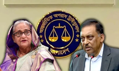 জুলাই-আগস্ট গণহত্যা: হাসিনা-কামালসহ ৩ জনের রায়ের দিন ধার্য হবে আজ