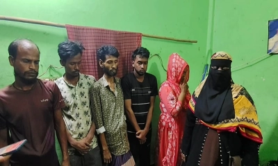 গ্রেপ্তারকৃতরা  ।  ছবি- রূপালী বাংলাদেশ
