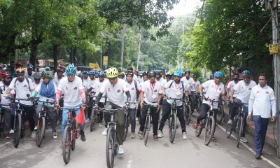 জুলাই অভ্যুত্থানের বর্ষপূর্তিতে ডিএসসিসির সাইকেল র‍্যালি