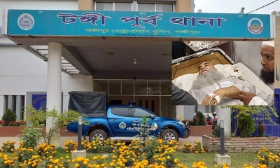 টঙ্গী পূর্ব থানা ও টঙ্গীর বিটিসিএল টিএন্ডটি কলোনী জামে মসজিদের খতিব ও পেশ ইমাম মাওলানা মো. মোহেবব্বুল্লাহ মিয়াজি। ছবি- রূপালী বাংলাদেশ গ্রাফিক্স