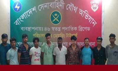 রাজধানীতে কিশোর গ্যাং পাটালি গ্রুপের ১০ সদস্য আটক