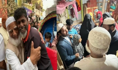 সেই রিকশাচালকের কবর জিয়ারত করলেন জামায়াত আমির