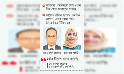 এলজিইডির নির্বাহী প্রকৌশলী কীভাবে নিজের জেলায়