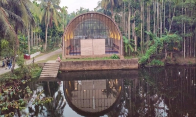 সবুজের মাঝে মনোমুগ্ধকর ‘বাইতুল মামুর মসজিদ’