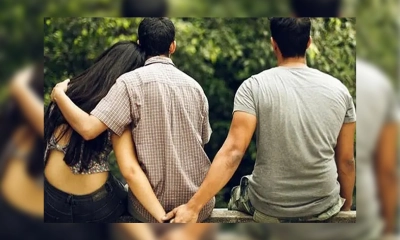 এক প্রেমিকাকে নিয়ে চলছে দুই তরুণের প্রেম। ছবি- সংগৃহীত