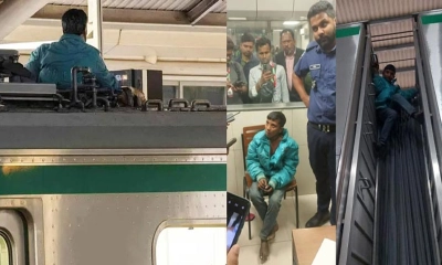 ‘টিকিট কেটে ভিড় ও ধাক্কাধাক্কির কারণে মেট্রোর ছাদে উঠছি’