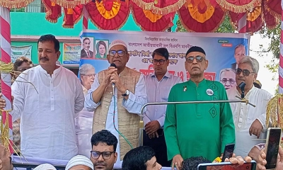 বক্তব্য দেন বিএনপি মহাসচিব মির্জা ফখরুল ইসলাম আলমগীর। ছবি- সংগৃহীত
