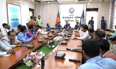 মৌলভীবাজারে সাংবাদিকদের সঙ্গে নবাগত পুলিশ সুপারের মতবিনিময়