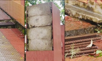উদ্বোধনের আগেই ফাটল, ঝুঁকিতে ১১ কোটি টাকার ওয়াকওয়ে