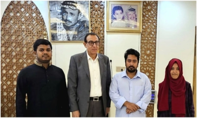 ফিলিস্তিনের রাষ্ট্রদূতের সঙ্গে এনসিপির বৈঠক