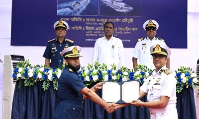 নৌবাহিনী পরিচালিত ডকইয়ার্ডে দেশীয় প্রযুক্তিতে নির্মিত হচ্ছে ০৫টি রিভারাইন পেট্রোল ভেসেল