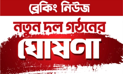 নতুন দল গঠনের ঘোষণা