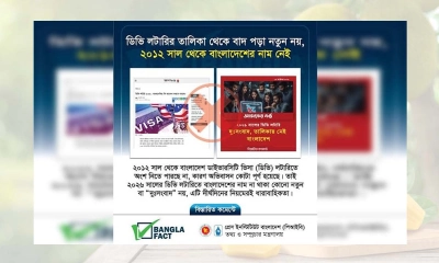 ডিভি লটারিতে বাংলাদেশের নাম না থাকা নিয়ে বিভ্রান্তি ছড়ানো হচ্ছে: বাংলাফ্যাক্ট