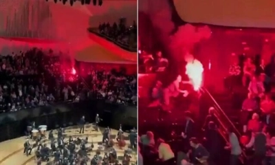 প্যারিসে বিক্ষোভ, হাতাহাতি, হট্টগোলে বাধাগ্রস্ত ইসরায়েলি কনসার্ট