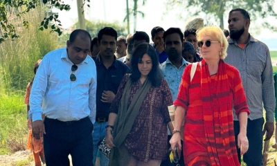 তিস্তাপাড়ে নদীভাঙন এলাকা পরিদর্শনে পামেলা