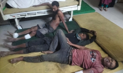 আহত গরু চোর সদস্য । ছবি- রূপালী বাংলাদেশ