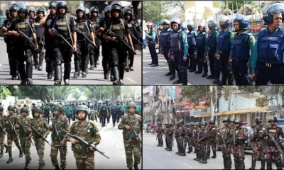 সর্বোচ্চ সতর্কাবস্থায় আইনশৃঙ্খলা বাহিনী