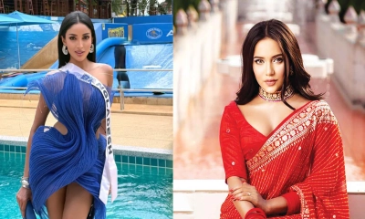 ‘মিস ইউনিভার্স’ প্রতিযোগী মিথিলার পাশে দাঁড়ালেন মাহি