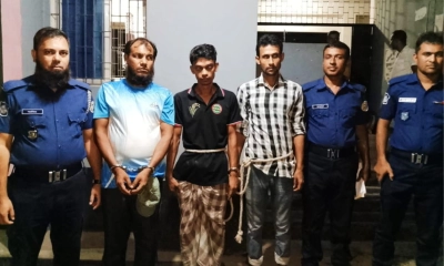 আটককৃতরা। ছবি- রূপালী বাংলাদেশ