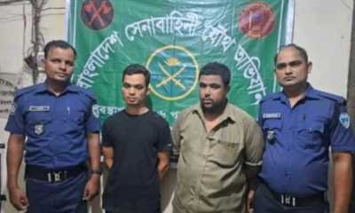 রাণীশংকৈলে সেনাবাহিনীর অভিযানে দুই চাঁদাবাজ আটক