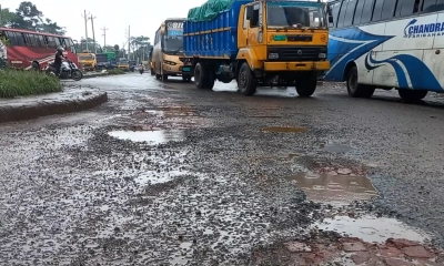 ঢাকা-বরিশাল মহাসড়কের ৪৭ কিমিই মরণফাঁদ