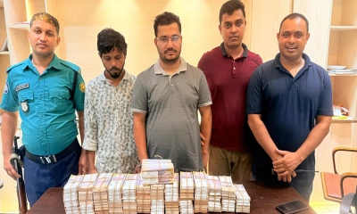 জাল নোটসহ গ্রেপ্তার দুই ব্যক্তি। ছবি- সংগৃহীত