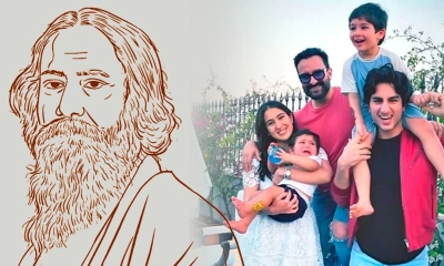 সাইফ-কারিনার দুই ছেলে, রবীন্দ্রনাথের রক্তের আত্মীয়?