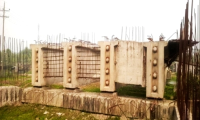নির্মাণাধীন টেকাসেতু। ছবি- রূপালী বাংলাদেশ