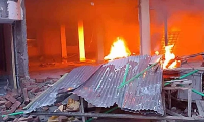 সাবেক এমপি নুর উদ্দিন চৌধুরীর বাড়িতে ফের আগুন
