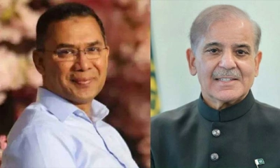 তারেক রহমানকে অভিনন্দন শাহবাজ শরিফের