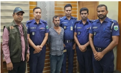 আসামি রফিকুল ইসলাম গ্রেপ্তার করা হয়েছে। ছবি- রূপালী বাংলাদেশ