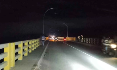 উদ্বোধনের পরদিনই মওলানা ভাসানী সেতুর বিদ্যুতের তার চুরি