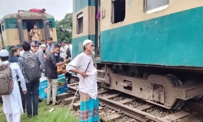 বিমানবন্দরে যমুনা এক্সপ্রেস লাইনচ্যুত, ট্রেন চলাচলে বিঘ্ন