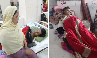 হাসপাতালে ভর্তি মানিক-রাহাত। ছবি- সংগৃহীত