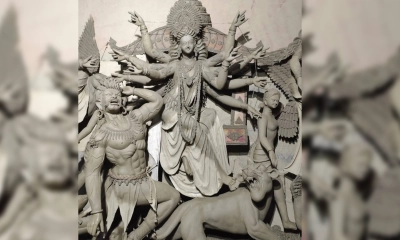 দুপচাঁচিয়ায় ৪২টি পূজামণ্ডপে প্রতিমা নির্মাণকাজ শুরু