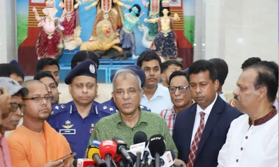 ‘শান্তিপূর্ণ ও উৎসবমুখরভাবে পূজা আয়োজনের সব প্রস্তুতি সম্পন্ন’