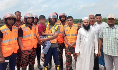 উদ্ধার হওয়া মাদ্রাসা ছাত্র। ছবি- রূপালী বাংলাদেশ