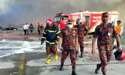 আগুন পর্যবেক্ষণে শাহজালাল বিমানবন্দরে ফায়ার সার্ভিসের ডিজি