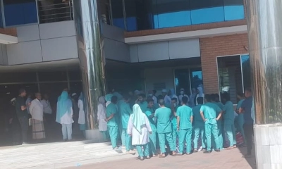 সিলেট হার্ট ফাউন্ডেশনে নার্সদের কর্মবিরতি