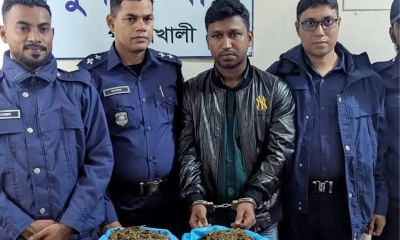 পটুয়াখালীর দুমকিতে গাঁজাসহ গ্রেপ্তার ১