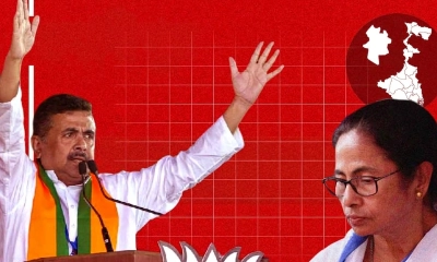 পশ্চিমবঙ্গে তৃণমূলের ভরাডুবি, নিজ আসনে হারলেন মমতাও