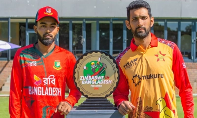 সাইফের ঝড়ে বাংলাদেশের রেকর্ড, জিম্বাবুয়েকে ১৮৭ রানের লক্ষ্য
