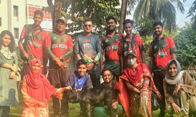 সমাজকল্যাণের জয়, শিক্ষার্থীদের জোড়া খাসি উপহার ছাত্রদল নেতার