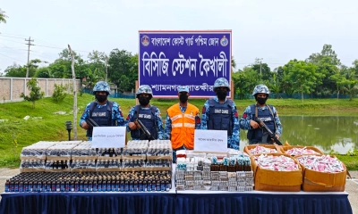 সাতক্ষীরায় ৩৩ লাখ টাকার ফেনসিডিল ও ভারতীয় ঔষধ জব্দ