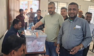 লাকসামে ভোট দিলেন ভাইয়া গ্রুপের ব‍্যবস্থাপনা পরিচালক মারুফ সাত্তার আলী