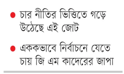 নির্বাচন ঘিরে ১৬ দলের  জোট মঞ্জু-আনিসুলের