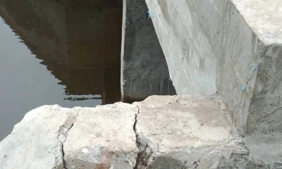 বিকেলে উদ্বোধন, রাতেই ফাটল