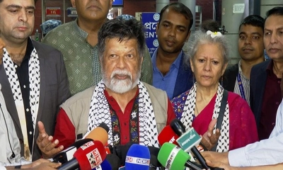 ‘ফিলিস্তিন মুক্ত না হওয়া পর্যন্ত সংগ্রাম চলবে’, দেশে ফিরে বললেন শহিদুল আলম